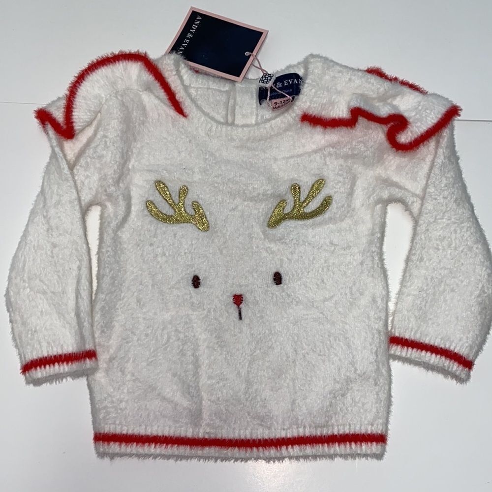 New Andy & Evan sweater dear 9-12 Months